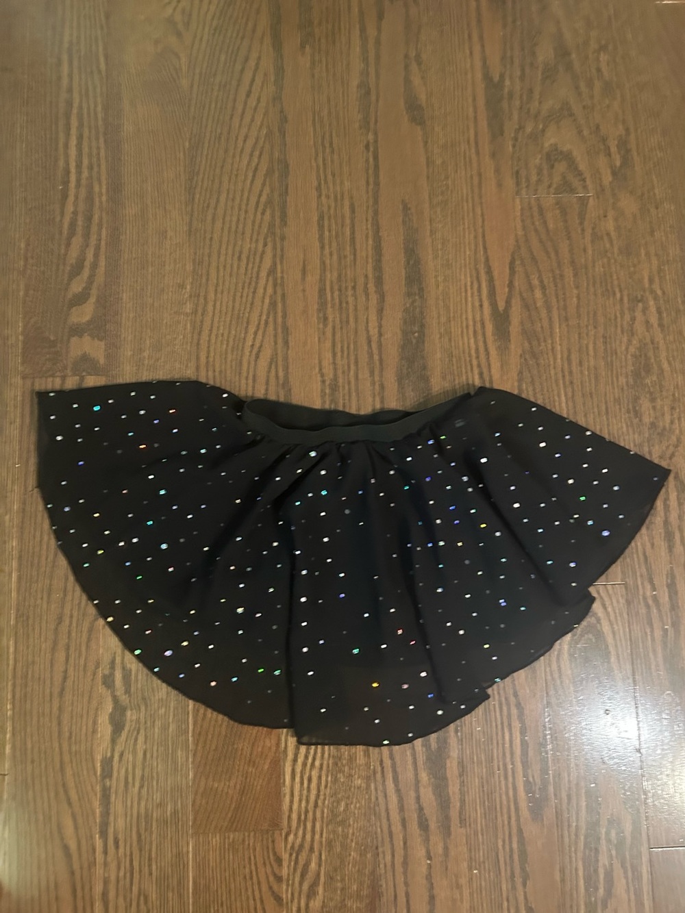 Black Sparkle Flared Dance Ballet Skirt size 5t-6t